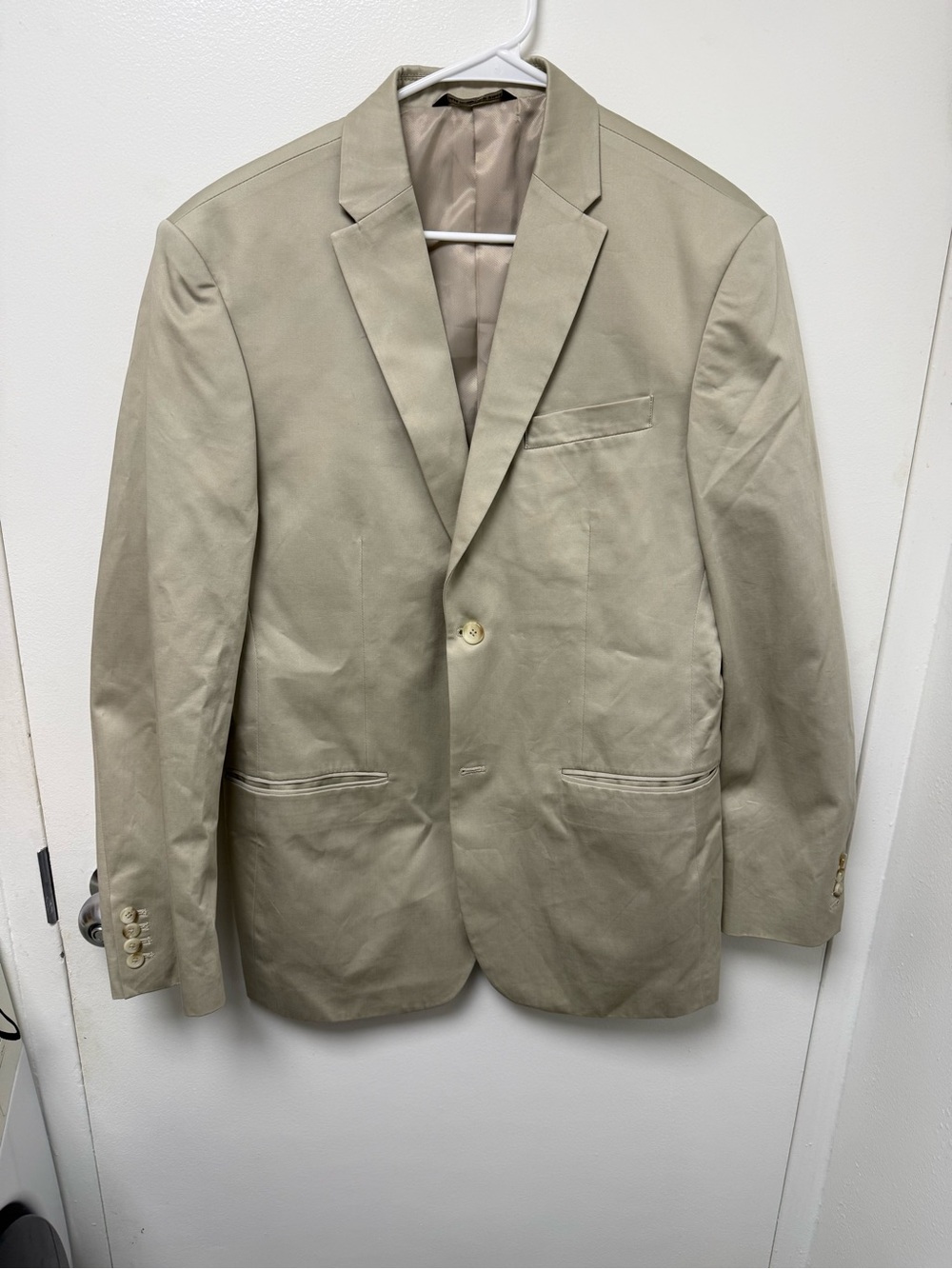 Perry Ellis Beige/Tan City Fit Blazer Sport Jacket
